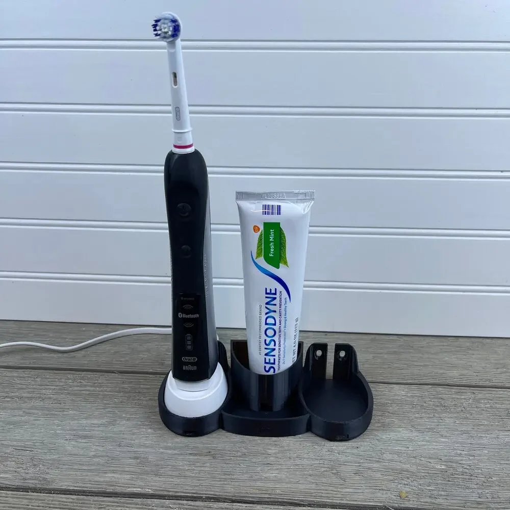 Dual Electric Oral B Toothbrush Toothpaste Holder